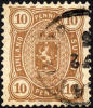 Finland #27 XF Used 10p Brown From 1881 - Gebruikt