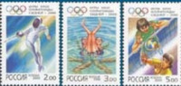 Russia 2000 27th Summer Olympic Games Sydney Sports Fencing Swimming Volleyball Stamps MNH Michel 842-844 Ru 610-612 - Sommer 2000: Sydney