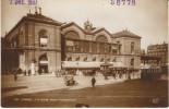 Paris France, Gare Montparnasse, Street Car, Auto, C1910s/20s Vintage Real Photo Postcard - Distretto: 14