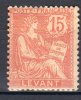 LEVANT - 1902-20: "Type Mouchon" - N° 15* - Ungebraucht