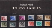 1982 - To Pay Labels - Presentation Packs