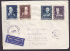 Austria Airmail Par Avion Label WIEN 18.6.1948 Cover To Iceland Zensur Censor Künstlerhaus Wien SCARCE !! - Sonstige & Ohne Zuordnung