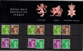 Definitive Stamps (Scotland, Wales, Northern Ireland) - Presentation Packs