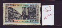 FRANCE. TIMBRE. CINDERELLA. VIGNETTE. BELLE FRANCE. PARIS.............GORGES DU TARN - Tourism (Labels)