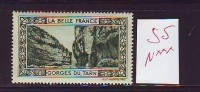 FRANCE. TIMBRE. CINDERELLA. VIGNETTE. BELLE FRANCE. PARIS.............GORGES DU TARN - Tourism (Labels)