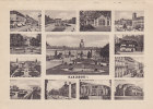 Karlsruhe,  13 Kleinbilder Auf Postkarte, Um 1940 - Karlsruhe