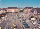 Karlsruhe,  Bahnhof, Bahnhofsplatz, Straßenbahn, Um 1965 - Karlsruhe