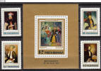 ROMANIA, 1973, Socfilex III Philatelic Exhibition, Paintings, 6v+Sou. Sheet, MNH (**), Sc/Mi 2423-25,B432/3129-32,Bl-106 - Ungebraucht