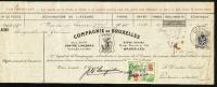 Assurances Compagnie De Bruxelles Reçu De Sart-Custinnes - Gedinne Le 4-VI-1930 Sur 288+fiscal - 1929-1937 Heraldic Lion
