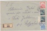 1942 Bohemia & Moravia Registered Letter, Cover.  Jaromer. (D03014) - Storia Postale