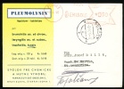 1946 Czechoslovakia Postal Card. Pleumolysin. Praha 1, 4.4.46., Sucany. Druggist, Pharmaceutics, Pharmacy. (Zb05123) - Apotheek