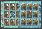 Jugoslawien – Yugoslavia 2001 Europa CEPT Mini Sheets Of 8 + Label MNH; Michel # 3031-32 - Hojas Y Bloques