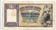 100 FRANGA - BANCA D ' ITALIA - Albania