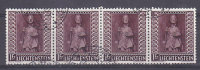 LIECHTENTEIN - 352 Obli (bande De 4) Cote 16 Euros Depart A 10% - Used Stamps