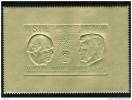 ISLE OF PABAY  GOLD FOIL Mini Sheet  Kennedy CHURCHILL Perf  MNH Excellent - Sir Winston Churchill