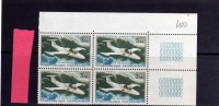 FRANCIA 1960 POSTA AEREA QUARTINA ANGOLO DI FOGLIO SPETTACOLARE MNH - FRANCE POSTE AERIENNE MS 760 PARIS - 1960-.... Mint/hinged