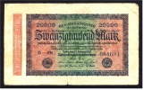 20 Tausend Mark ( 20.000 ) Reichsbanknote Berlin 20. Febr. 1923 - Inflationsgeld - 20.000 Mark