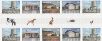 Australia  2009 Corrugated Landscapes   Gutter Strip MNH - Fogli Completi
