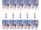 Australia  2011 Skiing  Gutter Strip MNH - Sheets, Plate Blocks &  Multiples