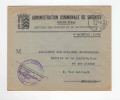 825/18 - Lettre En FRANCHISE Administration Communale De SOIGNIES 1945 - Timbres Et Ravitaillement - Franchise