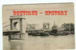 REMORQUEUR Au PONT SUSPENDU De Tarascon - Suspension Bridge And The Tug At Dawn - Dos Scané - Rimorchiatori