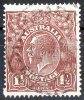 Australia 1918 King George V  1.5d Red-brown Large Multiple Wmk Used - Used Stamps