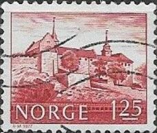 NORWAY 1977 Buildings - 1k25  Akershus Castle FU - Used Stamps