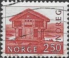 NORWAY 1977 Buildings - 2k50  Loghouse, Breiland  FU - Gebruikt