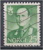 NORWAY 1958 King Olav V - 25ore  Green  FU - Gebruikt