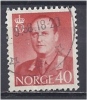 NORWAY 1958 King Olav V - 40 Ore Red FU - Gebraucht