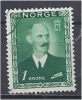 NORWAY 1946 King Haakon VIII - 1k Green FU - Gebraucht