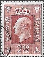 NORWAY 1969 King Olav V - 2k Red FU - Oblitérés