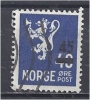 NORWAY 1949 Lion Surcharged - 45ore On 40ore Blue FU - Used Stamps