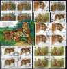 Sibirischer Tiger 1993 Rußland 343/6,VB Plus Block 1 O 9€ Naturschutz WWF Groß-Katzen Fauna Blocs Nature Sheet Bf Russia - Blocks & Kleinbögen