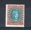 ITALIA / ITALY --MARCA DA BOLLO L.15000-- 1/2 FACCIALE -- MINERVA - Revenue Stamps