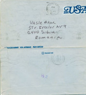 United States 1980 Airletter Aerogram Van Nuys Los Angeles  Sibiu Roumanie - 1961-80