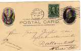 USA 1907 Obl CAMDEN NJ Pour Ballenstedt Germany - 1901-20