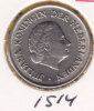 @Y@  Nederland  25 Cent Juliana  1958   Unc    (1514) - 1948-1980: Juliana