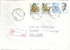 Recommandée - Aangetekend - Oostrozerbeke B - 25-09-90 - Encre Bleue Pour Localité - Storia Postale