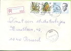 Recommandée - Aangetekend - Oostrozerbeke B - 21-09-90 - Encre Bleue Pour Localité - Storia Postale