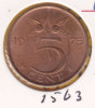 @Y@  Nederland  5 Cent  Juliana  1975   UNC   (1563) - 1948-1980 : Juliana