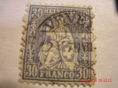 SWITZERLAND, SCOTT # 56, 30c ULTRA, USED - Usados