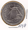 @Y@  Barbados  25 Cent  2000  (1598)  Unc   Mill - Barbados