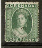 GRENADA 1863-71 1d WATERMARK SIDEWAYS SG4a FINE USED Cat £30 - Granada (...-1974)