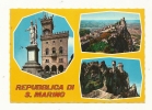 Cp, République De Saint-Marin, Multi-Vues, Voyagée - San Marino