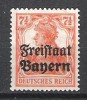 Allemagne - Bavière - 1919 - Y&T 139 - Michel  139 - Neuf  Sans Gomme - Mint