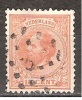 NVPH Nederland Netherlands Pays Bas Niederlande 23 TOP CANCEL AMSTERDAM (5) ; Koning King Roy Rei Willem III 1872 - Gebruikt