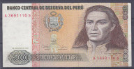 PEROU - Billet De 500 (26/06/1987) - Perú