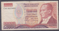 TURQUIE - Billet De 20000 (1970) - Turquia