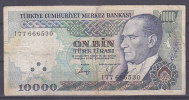 TURQUIE - Billet De 10000 (1970) - Turquia